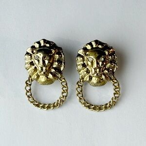Lion Head Earrings